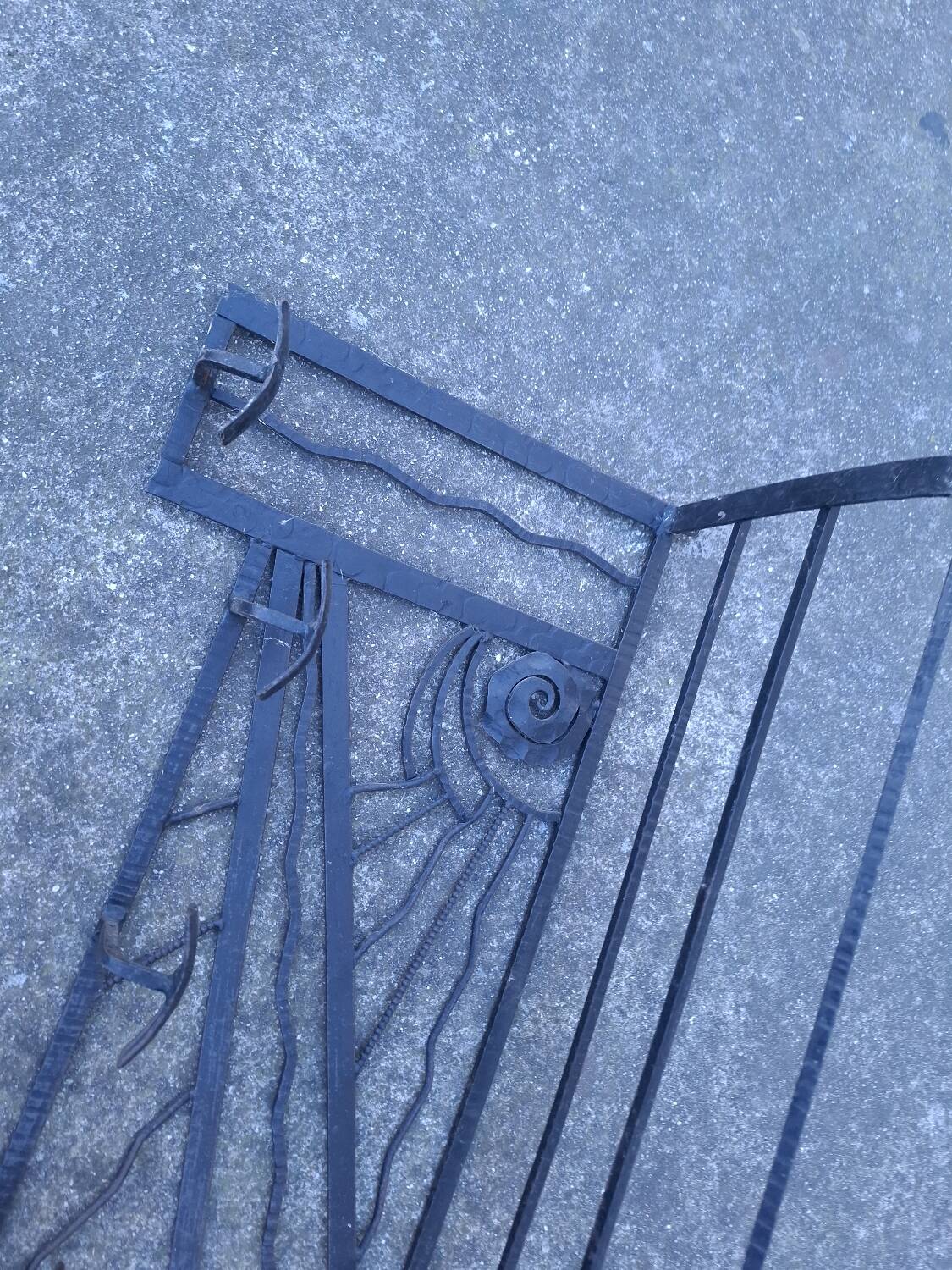 Art Deco wall coat rack