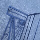 Art Deco wall coat rack