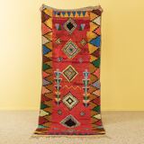 VINTAGE BOUJAD, BERBER RUG, 105 X 248