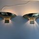 Pair of brass wall sconces from the mid-century by SCE, 1960s, France.