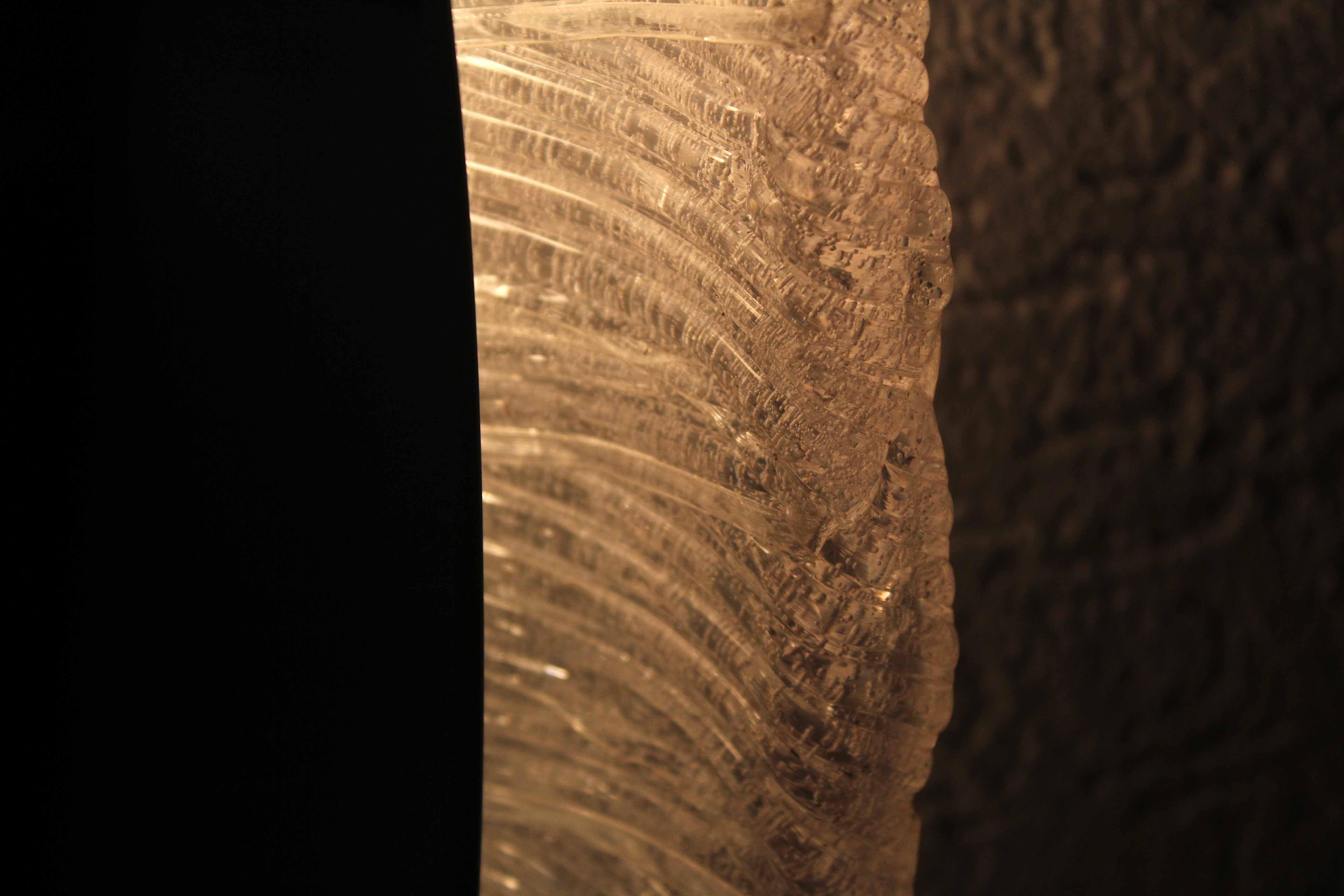 Vintage illuminated mirror, 87x57 cm