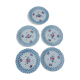 Assiettes plates Digoin Sarreguemines modèle Bastia