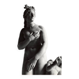 Emmanuel sougez, groupe sculpté aphrodite et éros, louvre. 1950