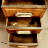 Flat desk with 20th century solid oak boxes