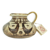 Italian mid century ceramic vase jug signed vitali handmade 1970s