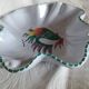 Vallauris - Stylised polychrome rooster cut - Stoneware - Quadrilobed dish