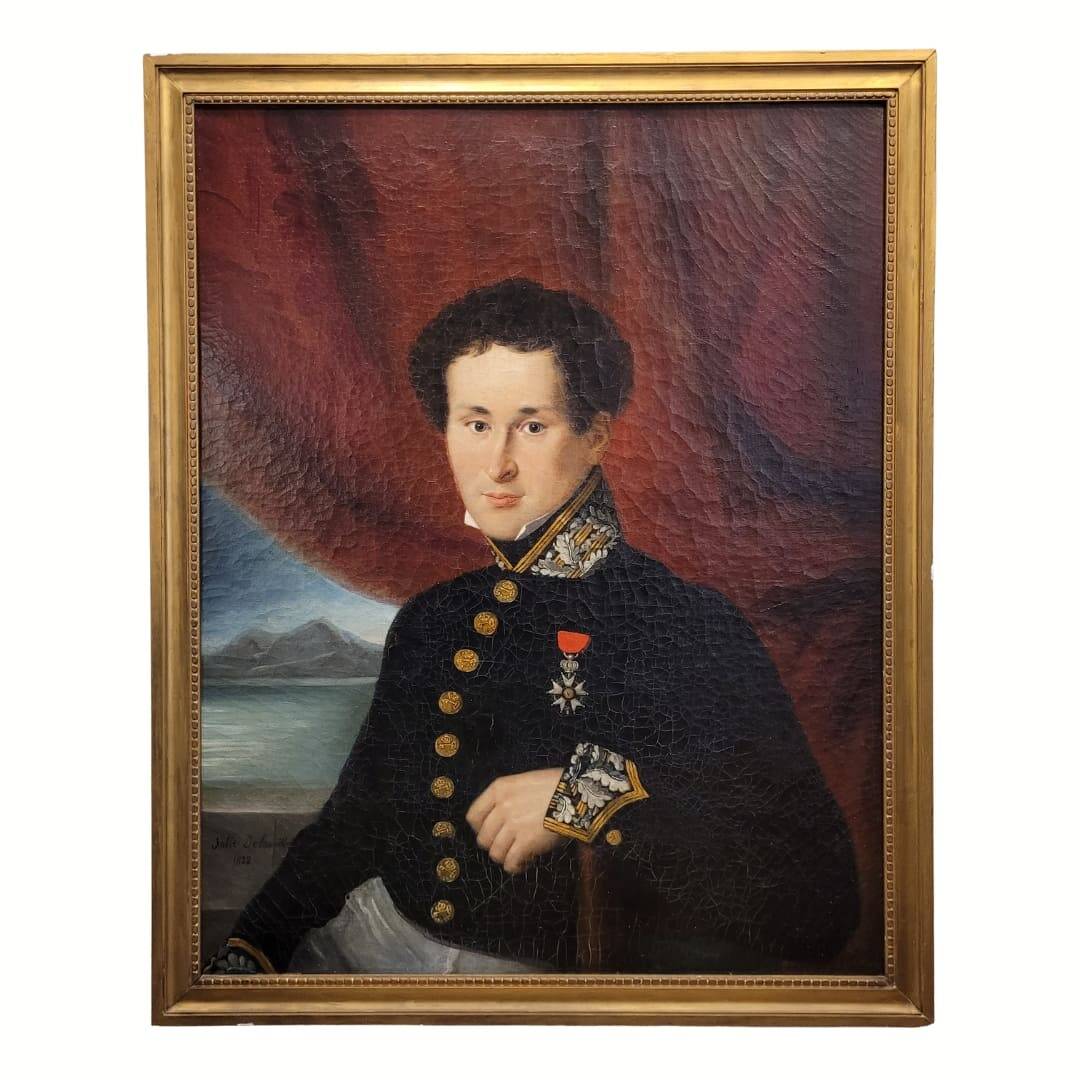 Portrait of military officer, Julie Delamontre, Charles X, 1832 – France