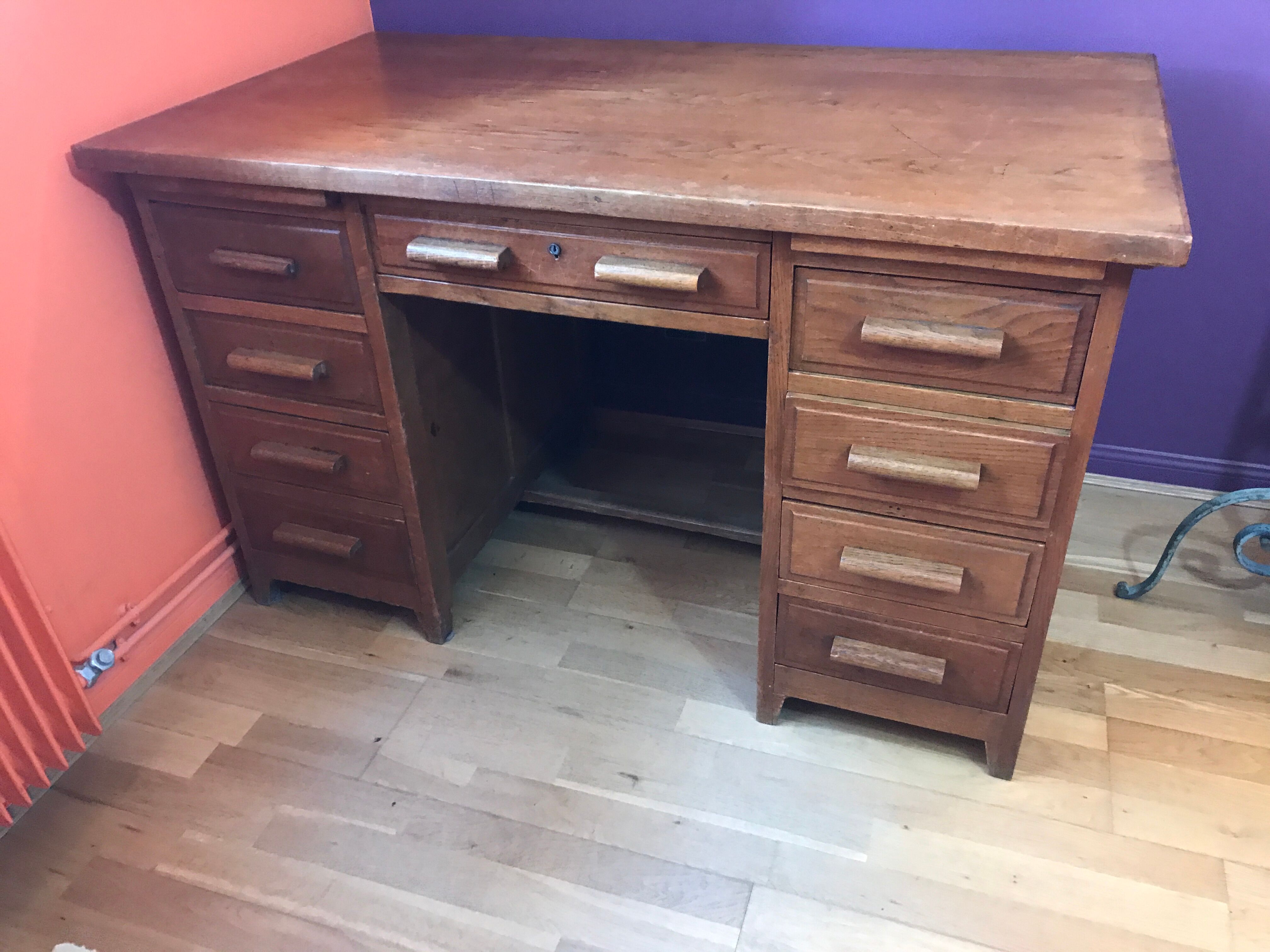 Desk master school or administration 1950 vintage