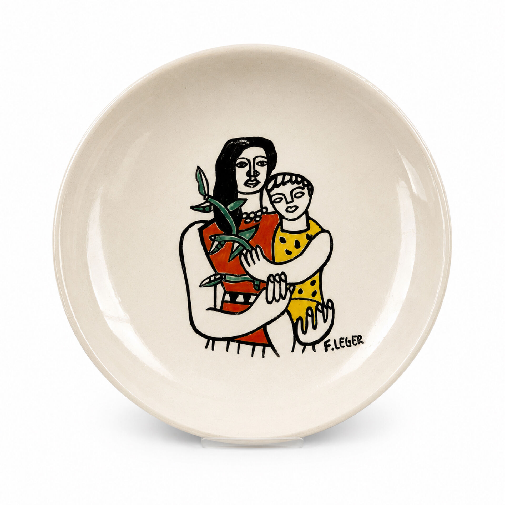Assiette décors Fernand Léger