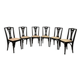 Set of 6 dining chairs no.319 by J&J Kohn