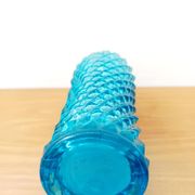 Diamond bottle in blue Empoli glass 1950