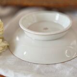 Pedestal plate, compotier in Limoges porcelain