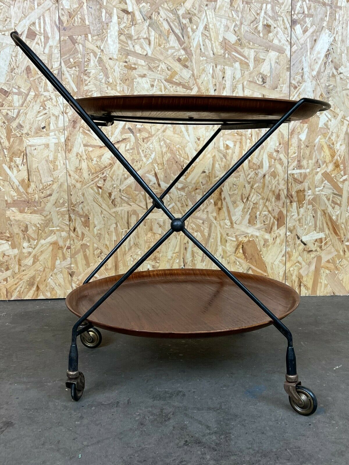 60s 70s teak serving trolley Jie Gantofta String Serving Trolley Sweden 60s