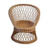 Children's rattan armchair 1950