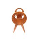 Vintage organically designed magazine rack / reading basket from the 1960s