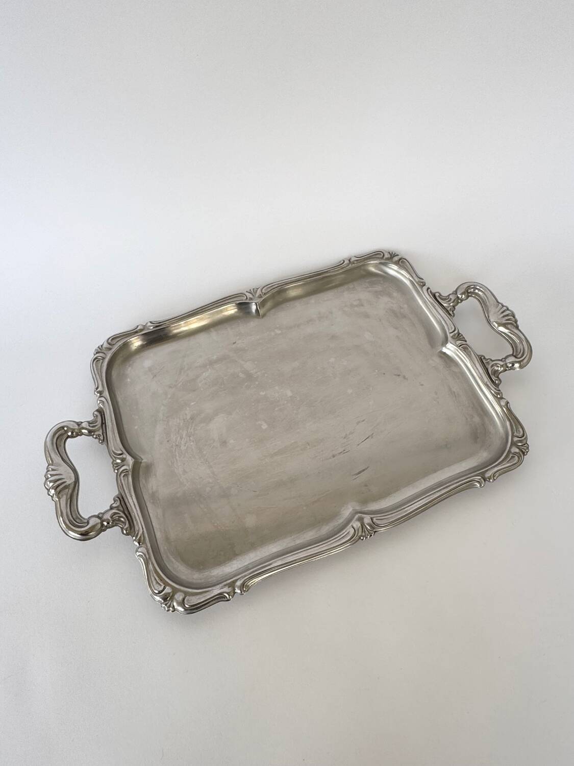 Vintage Stainless Steel Alfra Alessi Serving Tray with Handles