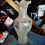Vase en verre peint à la main