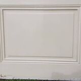 Porte vitrée communication h221,5x90cm ancienne 4 carreaux sans vitrage intérieure