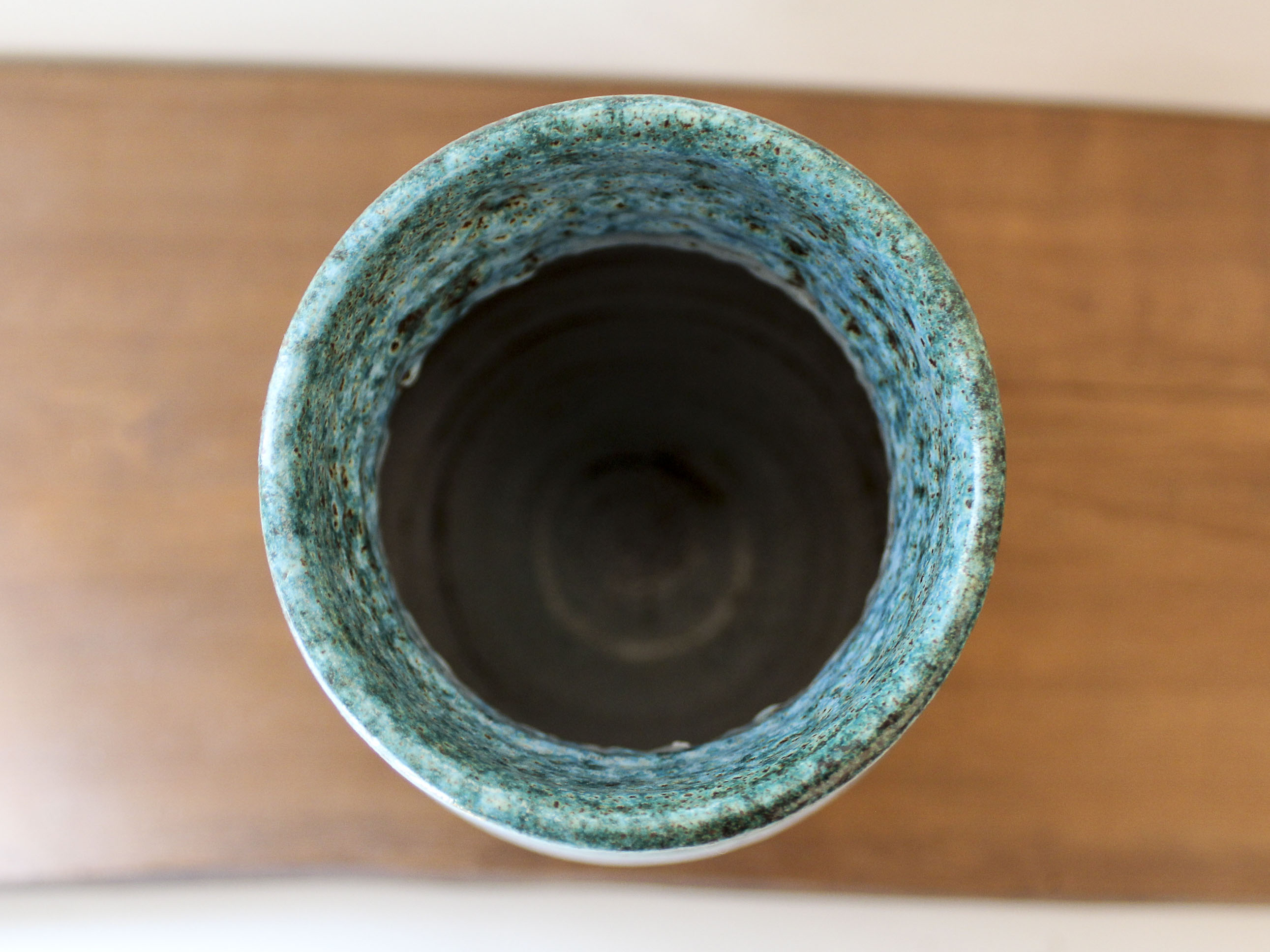 Green Accolay ceramic vase