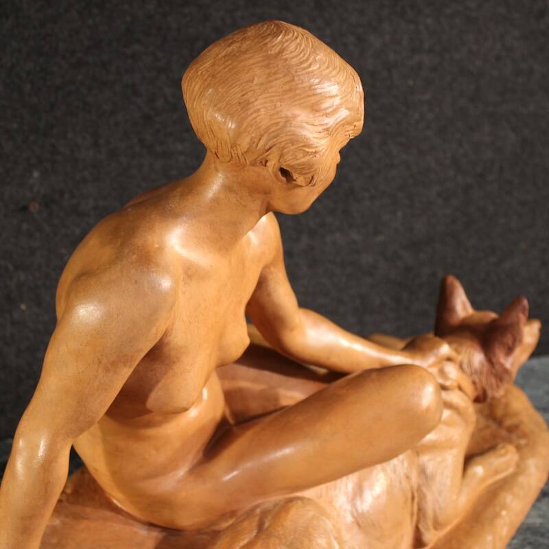 20th century French Art Deco terracotta sculpture