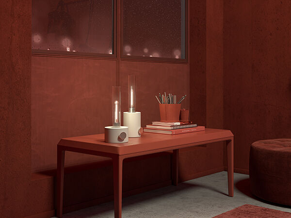 Lampe de table Harbor, structure noire ⌀10cm Herstal