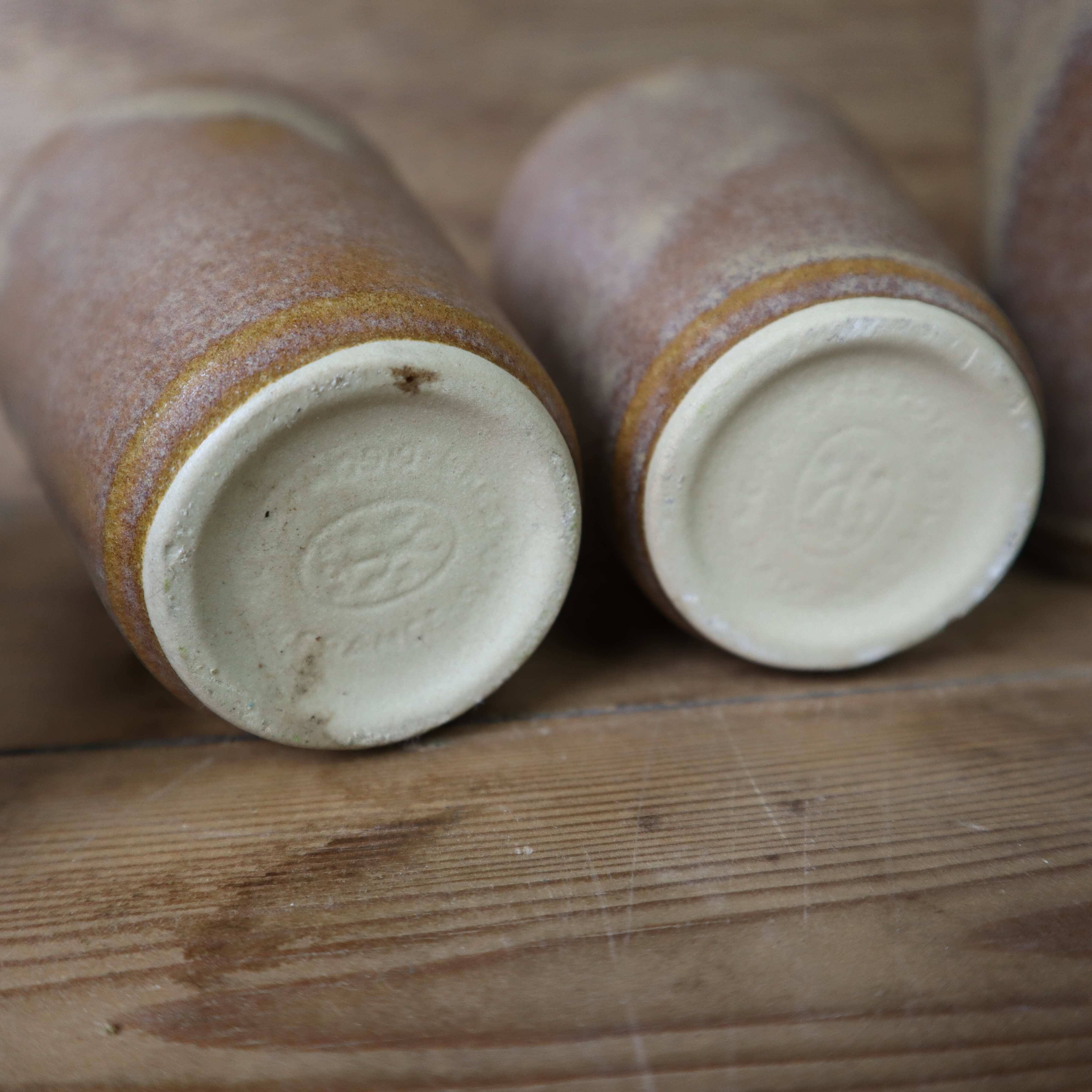 6 Digoin stoneware glasses