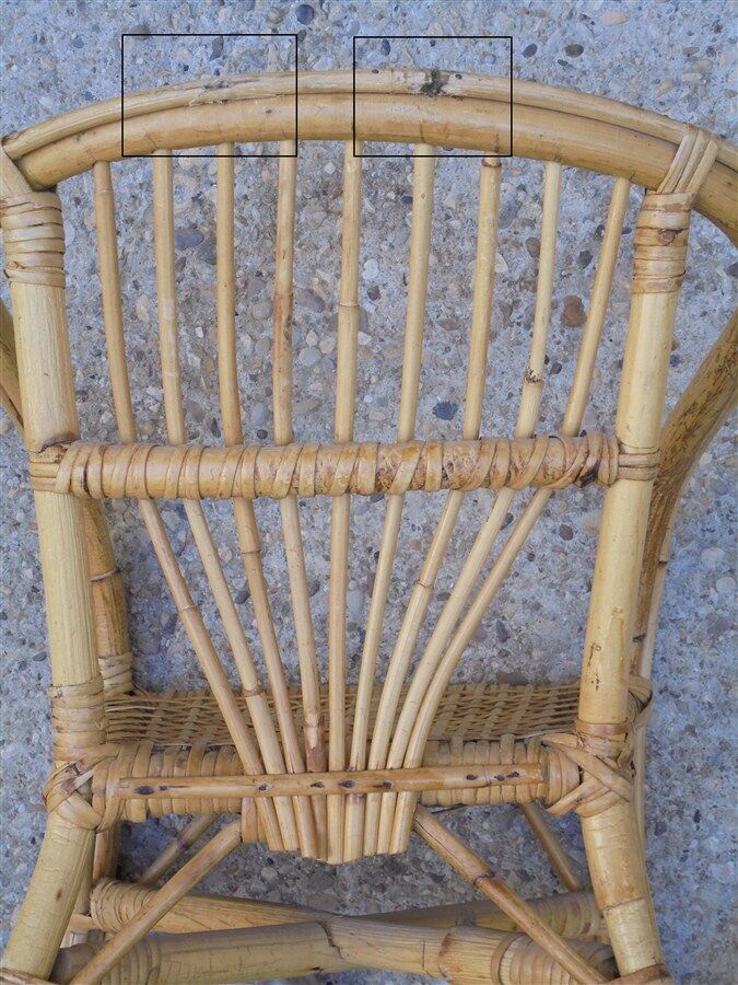 Wicker child armchair