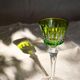 6 Baccarat glasses Piccadilly Model in colored crystal