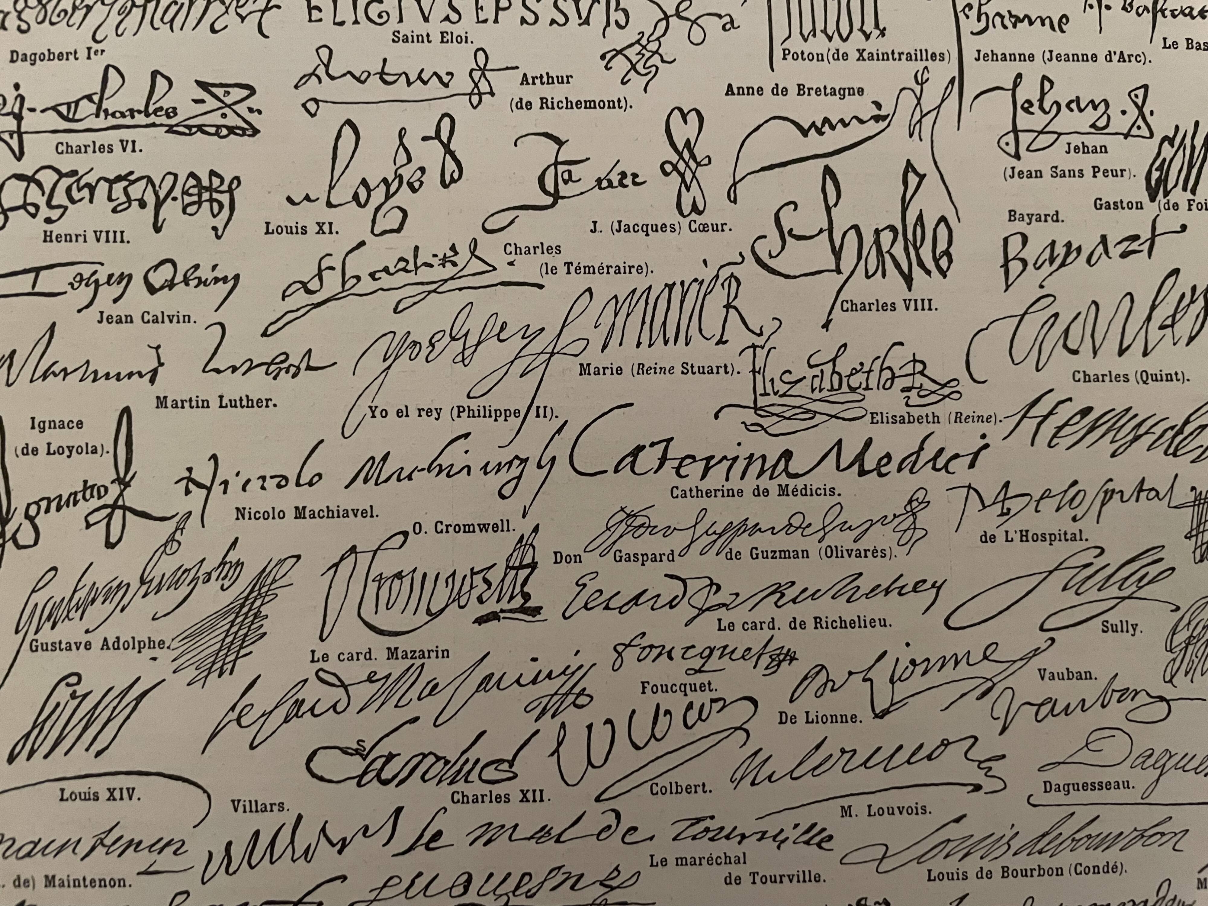 Lithograph engraving on the signatures of 1928 (sovereigns)