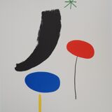 Joan MIRO: Surrealist composition, Lithograph signed with certificate