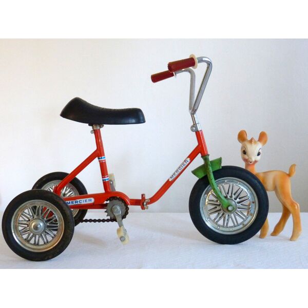 Foldable child tricycle Mercier orange vintage 70s | Selency
