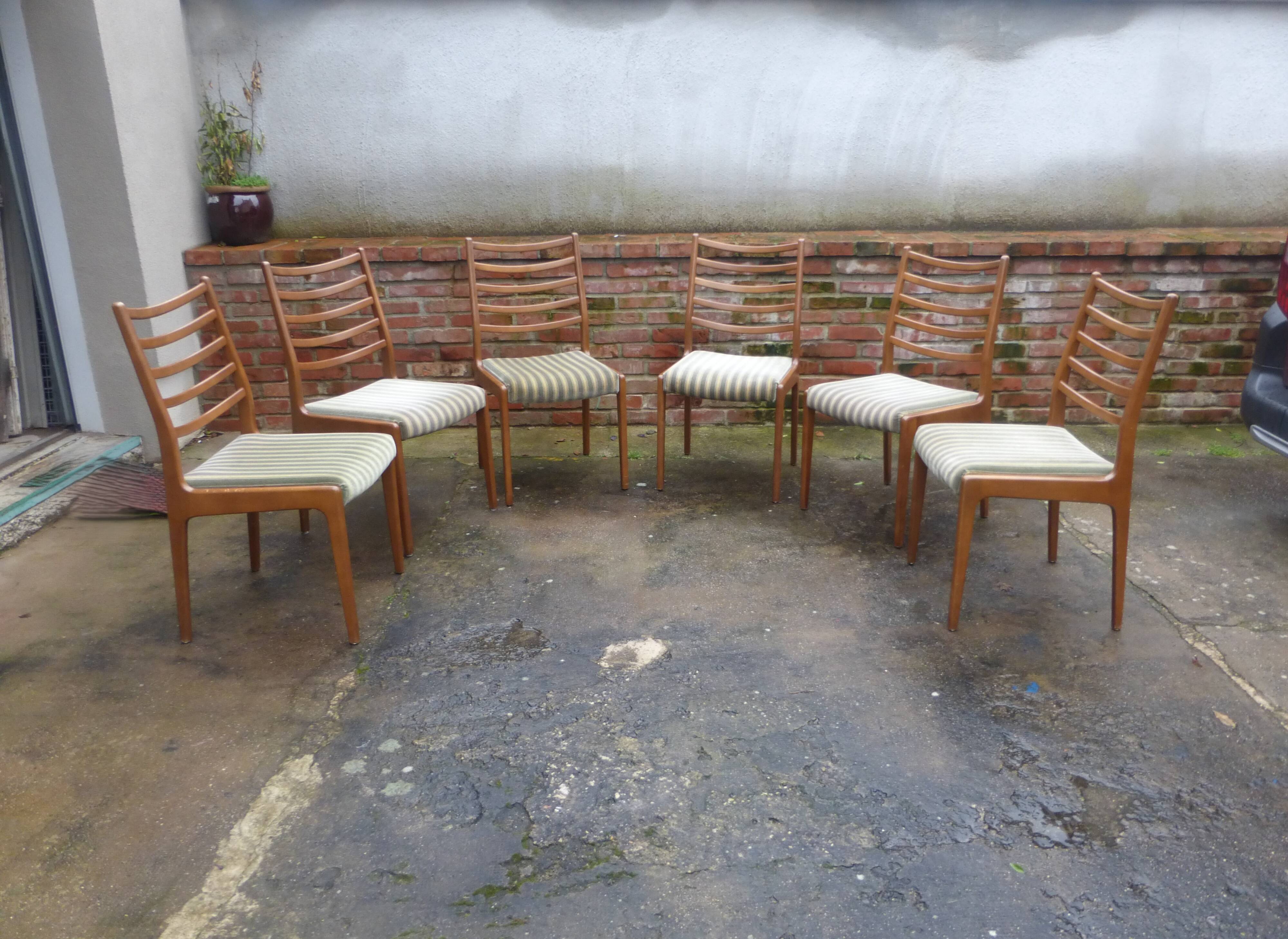 Set of 6 Welzel chairs – Modernist Danish Design – 1960s