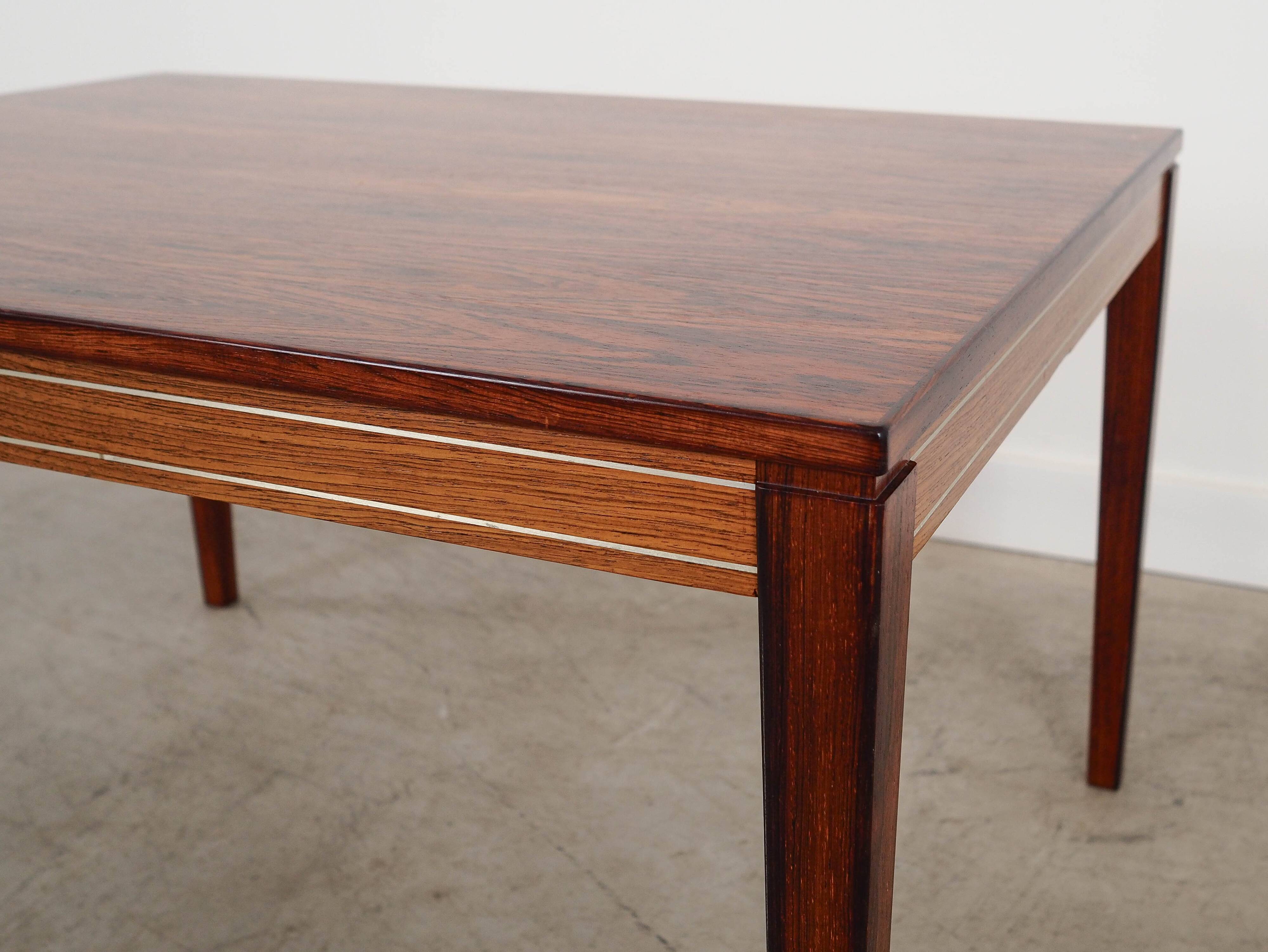 Rosewood coffee table, Danish design, 1970s, made in Denmark