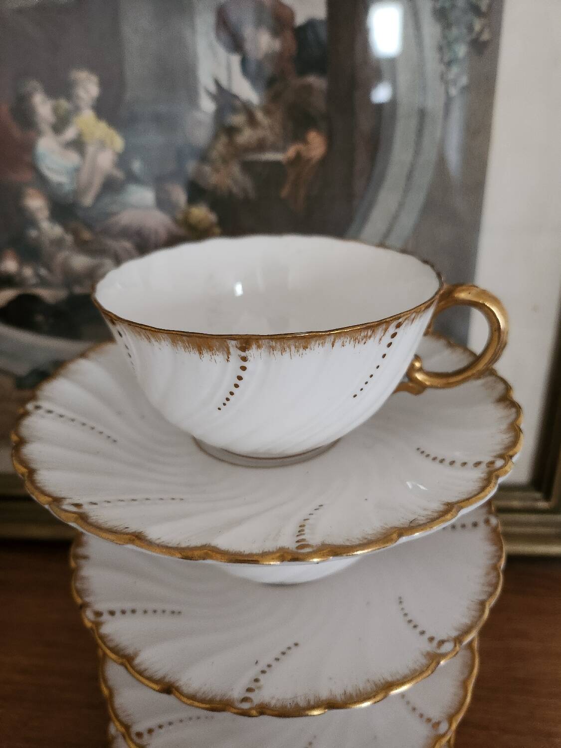 4 tasses à thé Sarreguemines