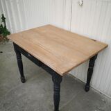 Vintage wooden farmhouse table