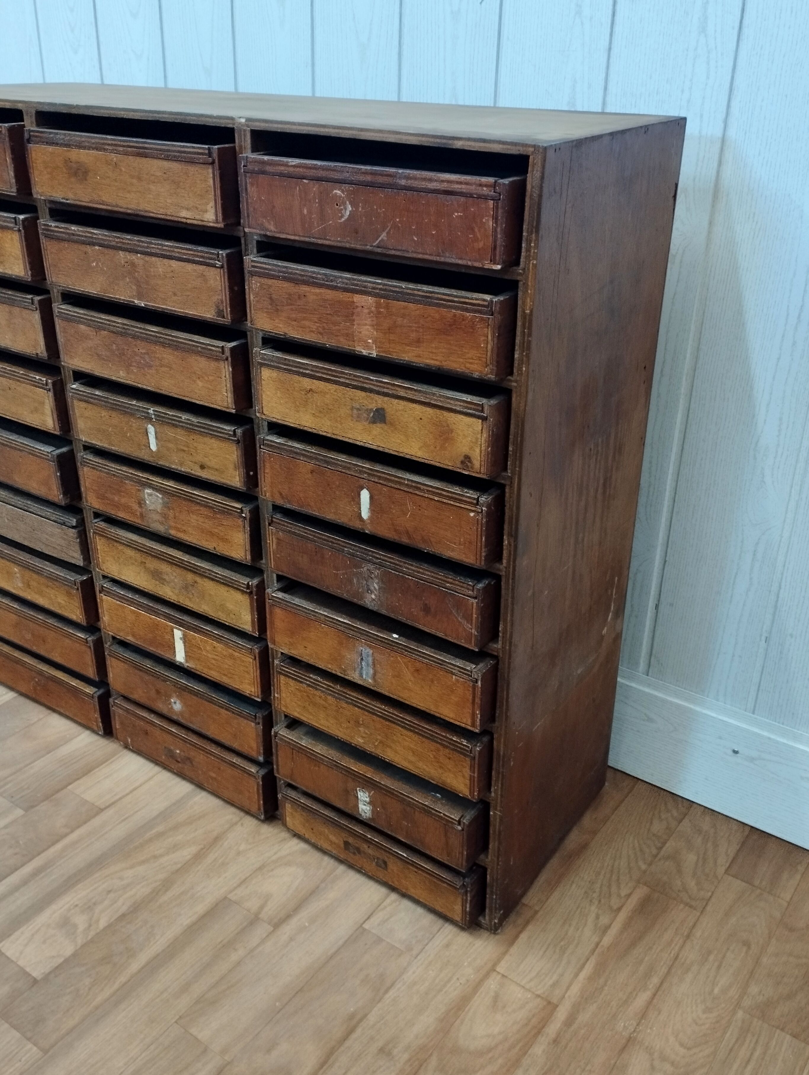 Old wooden craft furniture 27 drawers
