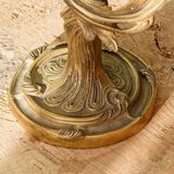 Pair of bronze candlesticks, rococo, 2 lights