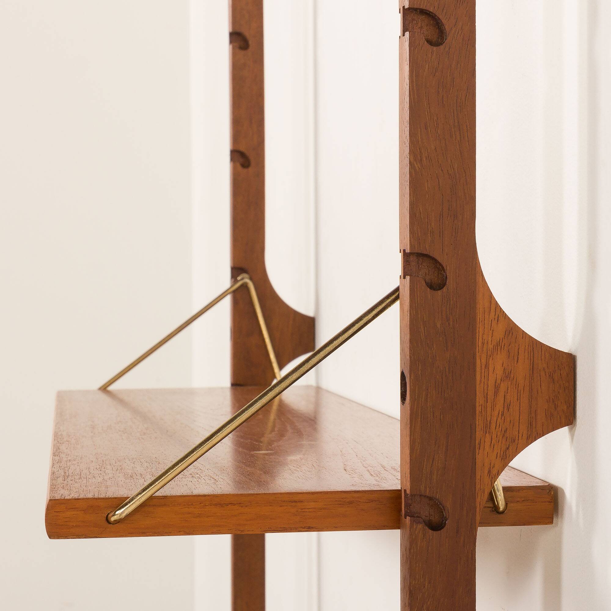Scandinavian home office teak wall unit model Ergo by John Texmon, Norway