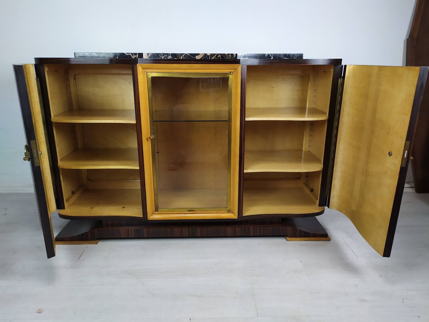 Macassar art deco sideboard
