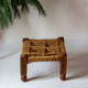 Traditional low stool - Artisanal manufacture - 2nd half of the twentieth century