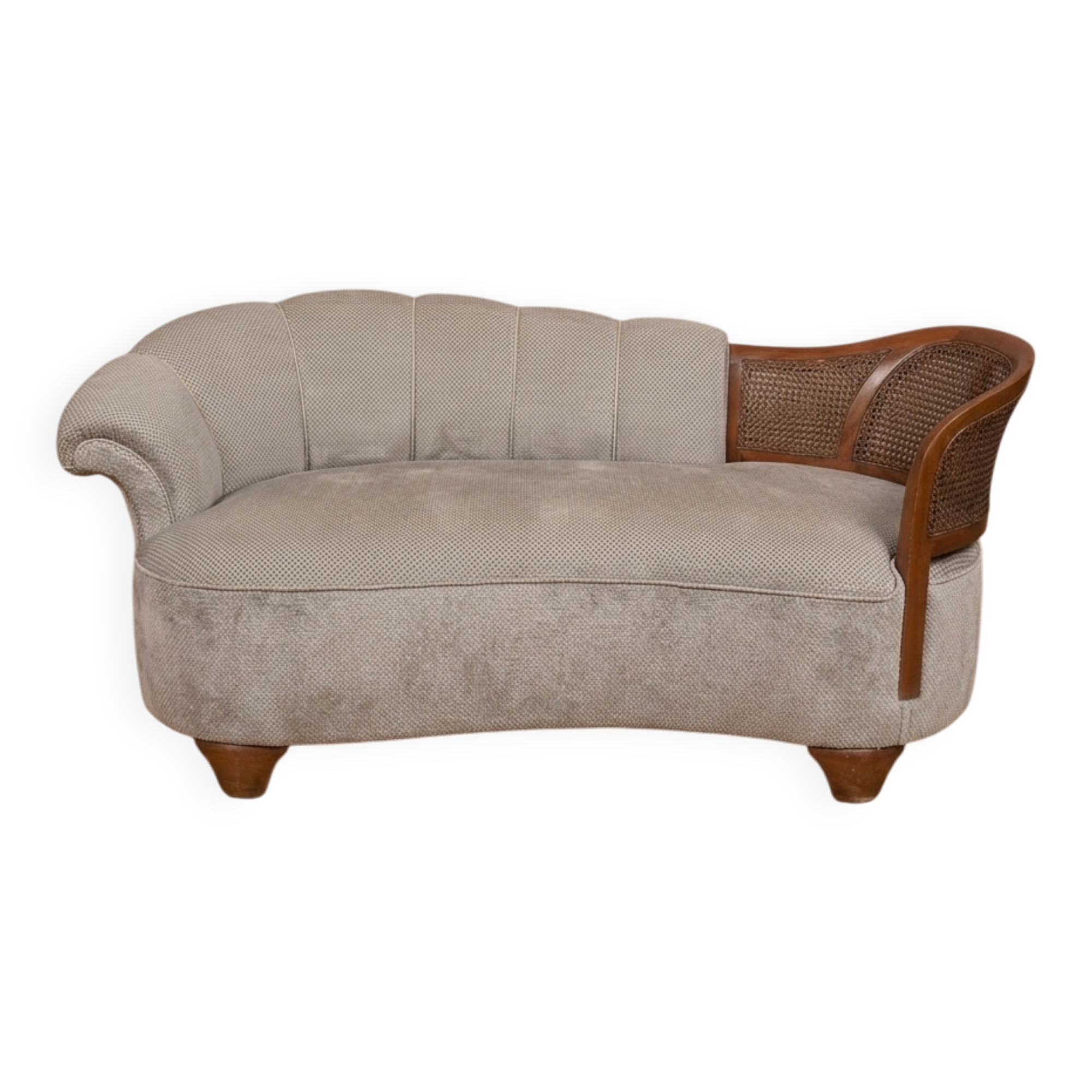 Art Deco fan-shaped meridian - Fully restored by an upholsterer.