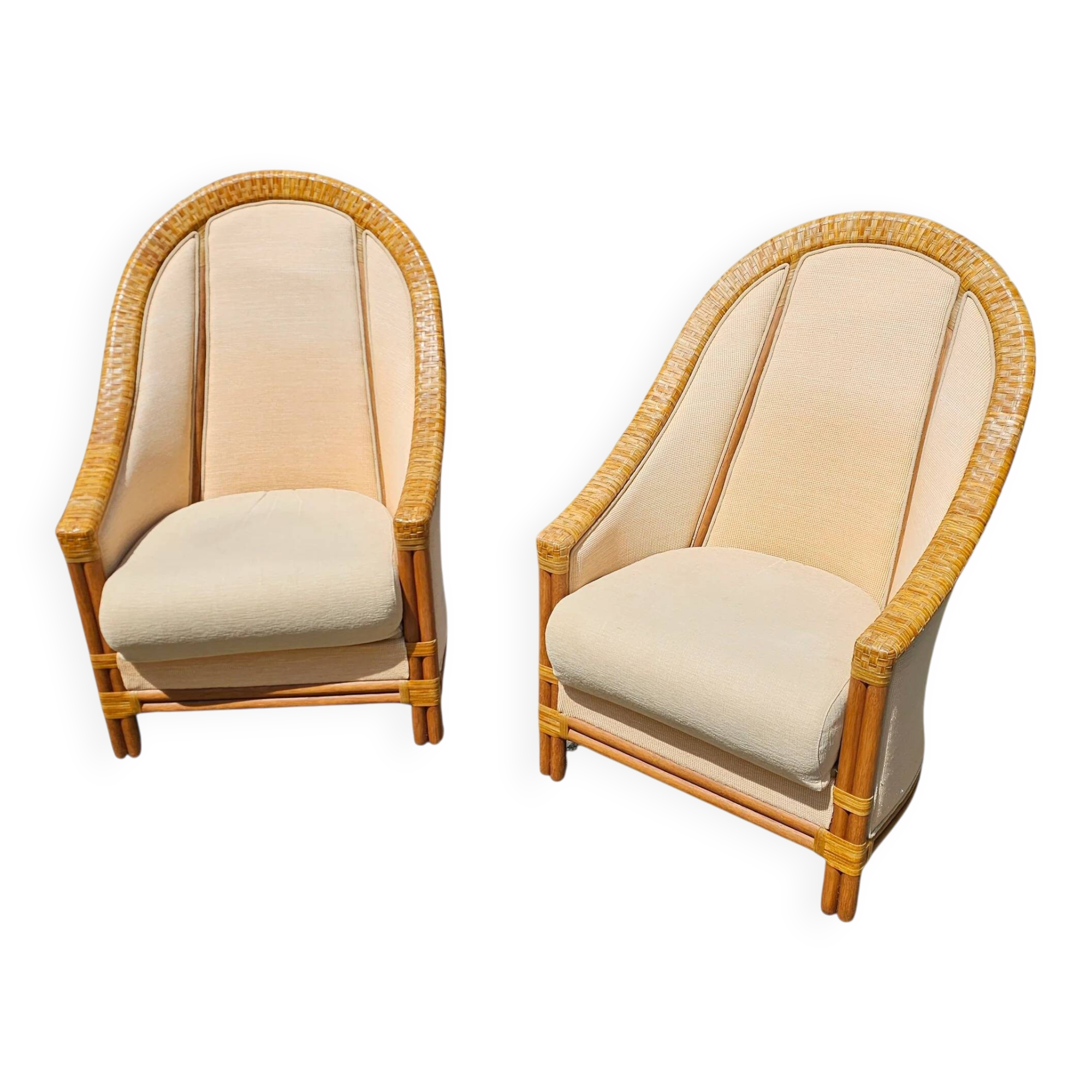 2 x Gasparucci lounge chairs