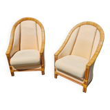 2 x Gasparucci lounge chairs