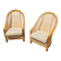 2 x Gasparucci lounge chairs