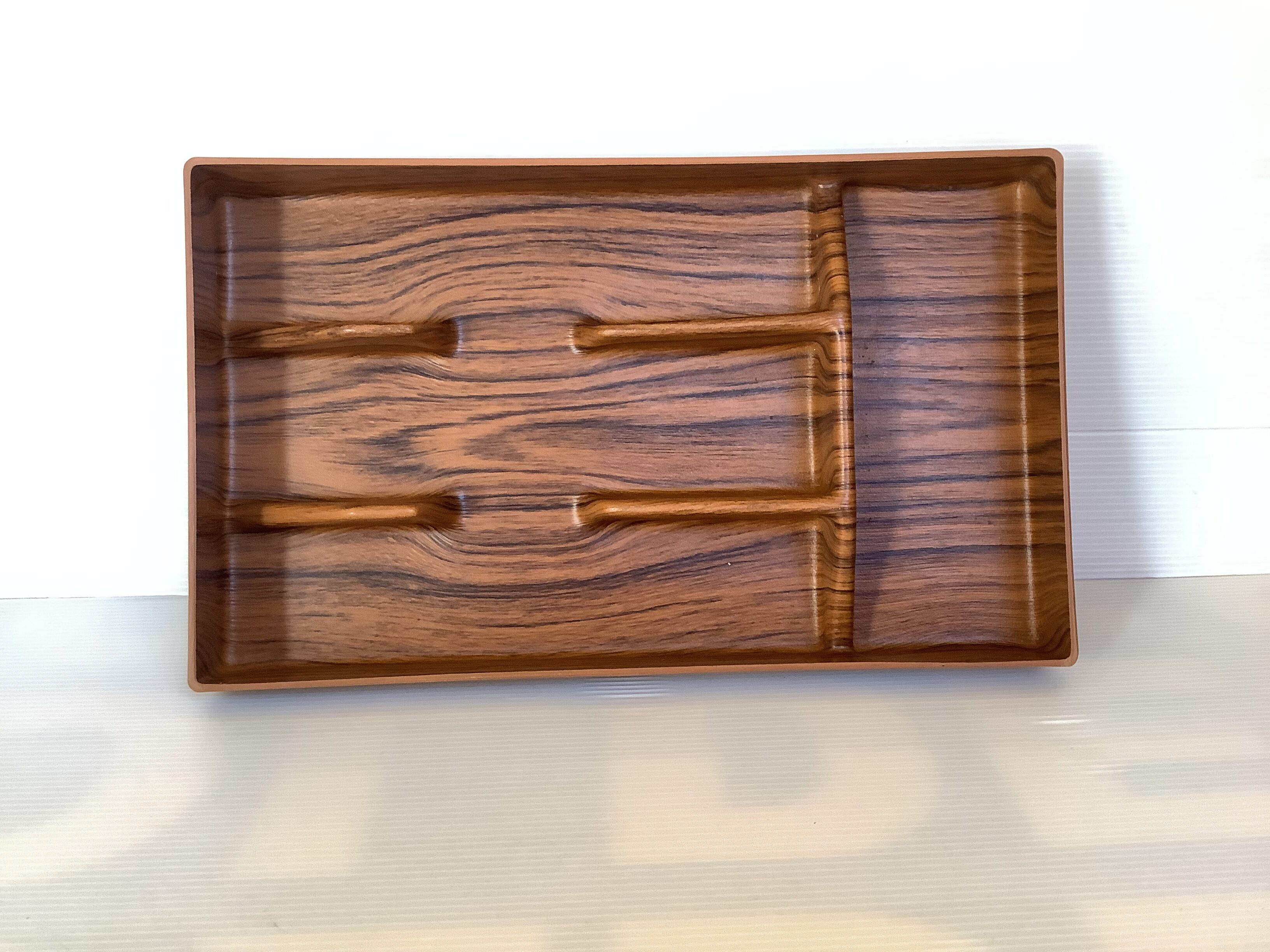 Cutlery range plastic imitation wood caloppia