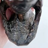 African woman bust in ebony wood hand carved ethnic art