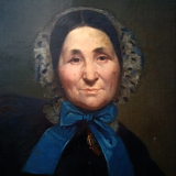 Portrait à l'huile d'une femme