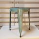Tabouret vintage industriel en tôle
