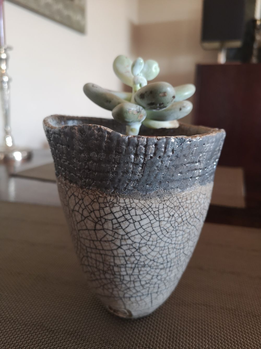 Cache-pot en céramique japonaise Raku