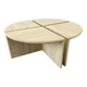 Italian Travertine Coffee or Side Tables, 1970s, Set of 4